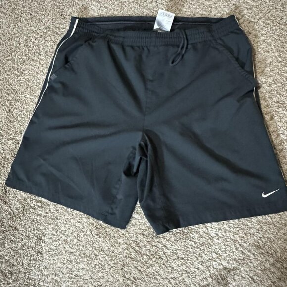 Nike Shorts Mens Medium Black Fit Dry Athletic Running Training Polyester - Picture 1 of 9
